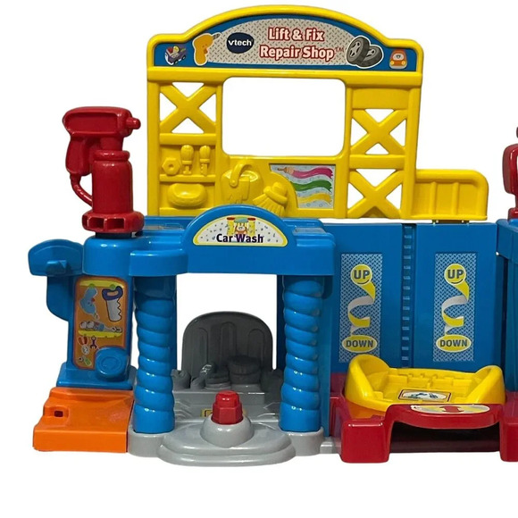 Vtech Go Go Smart Wheels Lift & Fix Repair Shop Only Pretend Playset Incomplete - Picture 2 of 10